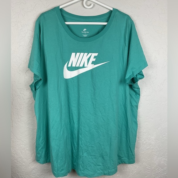 NWT Women’s Teal Seafoam Green Nike Tee Size 3X Lightweight - Picture 7 of 7